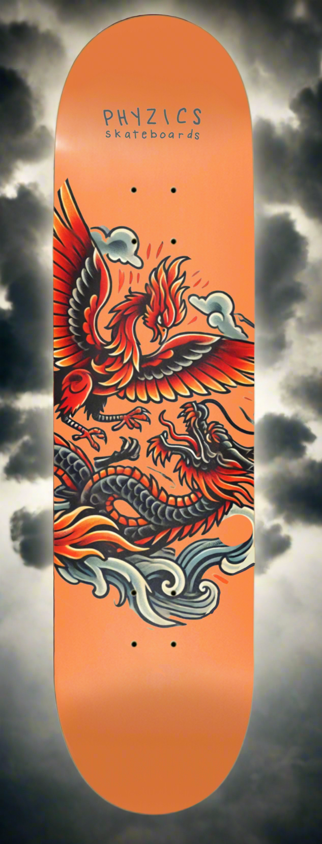“The Phoenix & The Dragon” Skateboard Deck