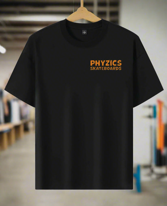 Phyzics Logo Black Short Sleeve T-Shirt