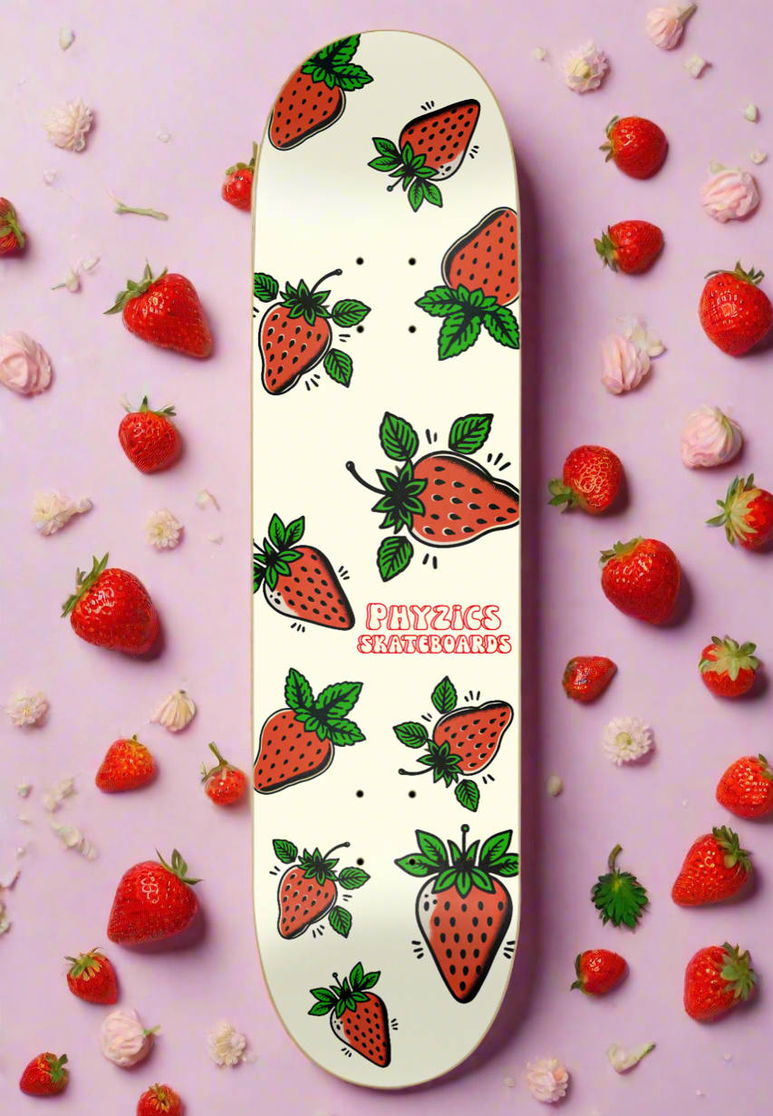 Berries & Cream Skateboard Deck