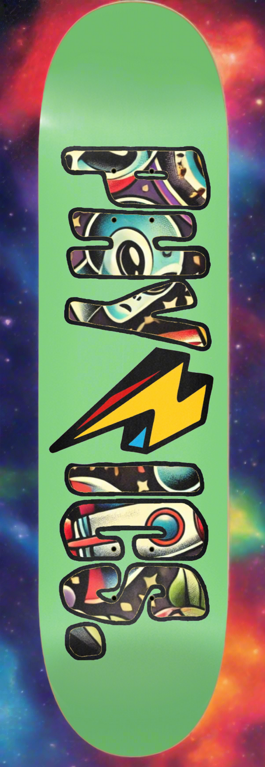 Cosmic Bolt Logo Skateboard Deck