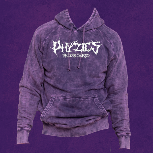 Powertrip Purple Acid Washed Hoodie