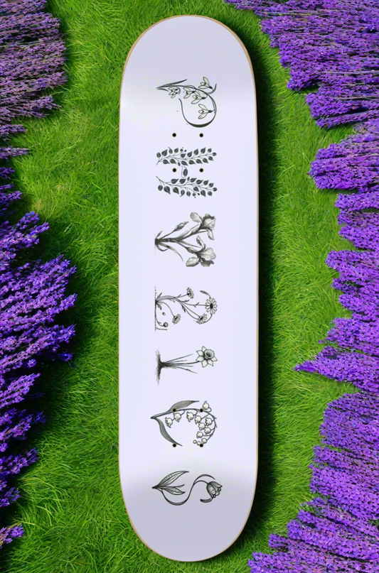 Spring Blossom (Lavender) Skateboard Deck