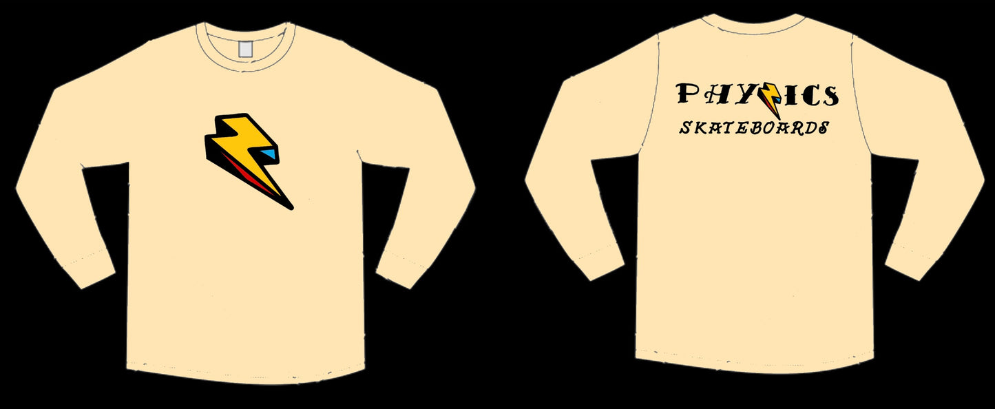 Graffiti Logo - Tan Long Sleeve T-Shirt