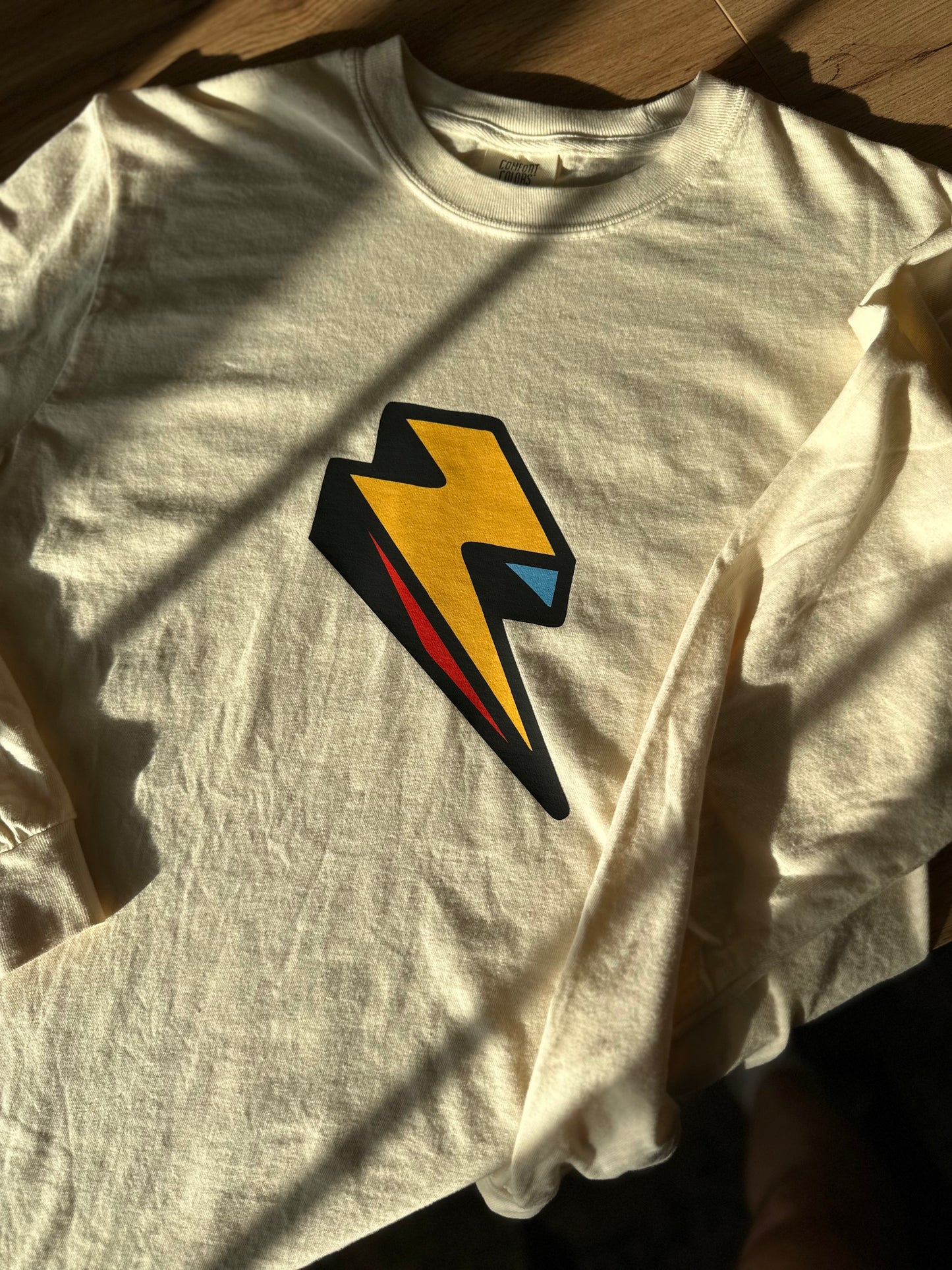 Graffiti Logo - Tan Long Sleeve T-Shirt