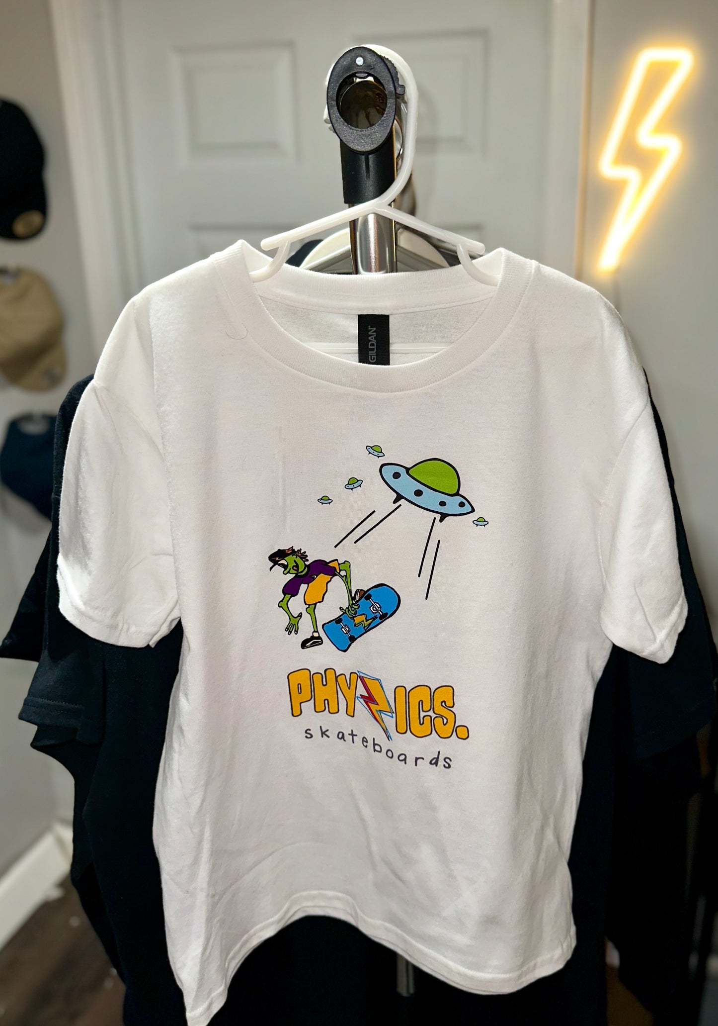 (Youth) Alien Drop In - White Short Sleeve T-Shirt