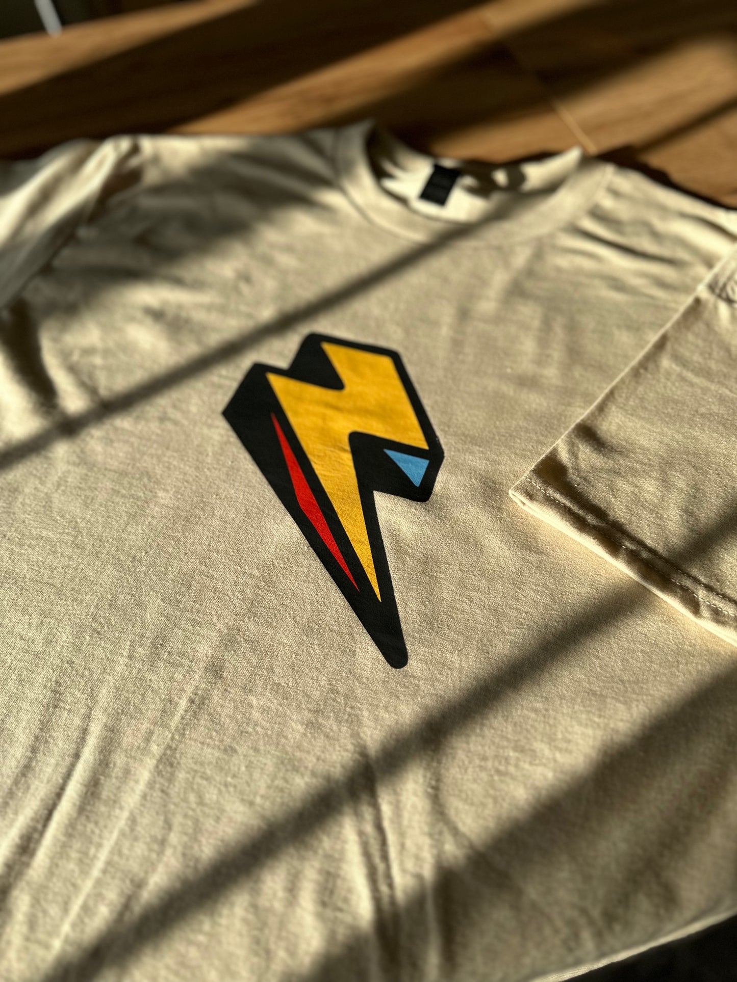 Graffiti Logo - Tan Short Sleeve T-Shirt