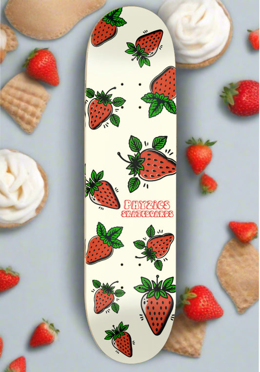 Berries & Cream Skateboard Deck