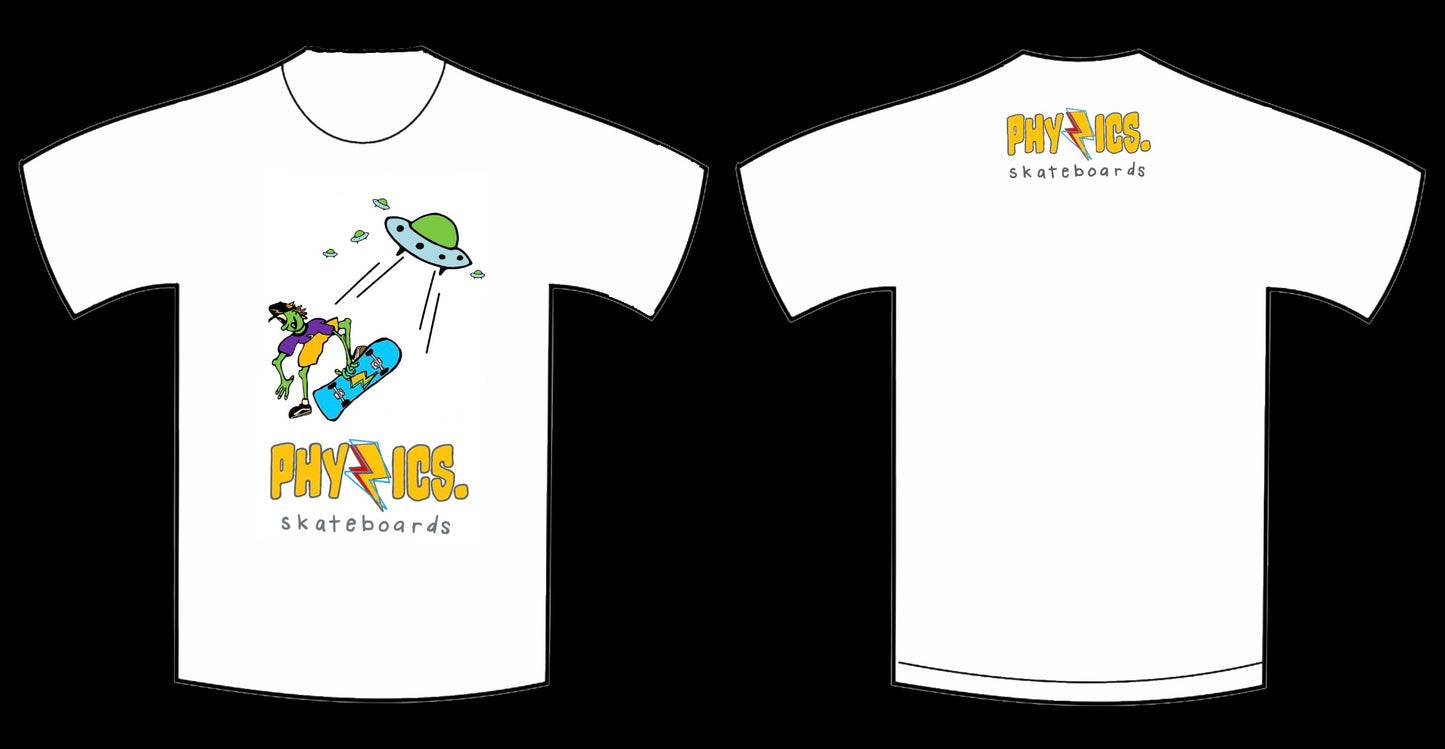 (Youth) Alien Drop In - White Short Sleeve T-Shirt