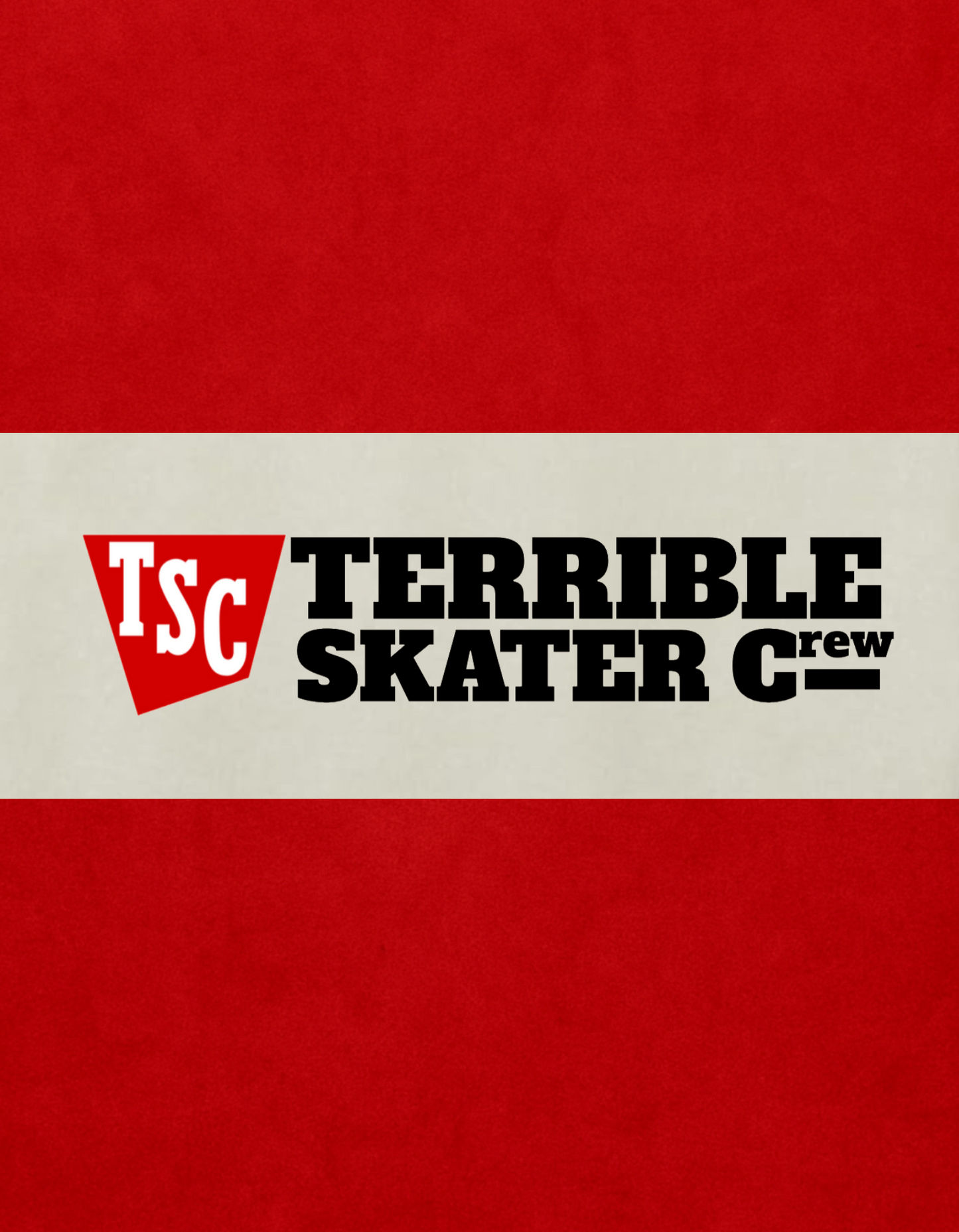 TSC “Terrible Skater Crew” Beige Oversized Short Sleeve T-Shirt