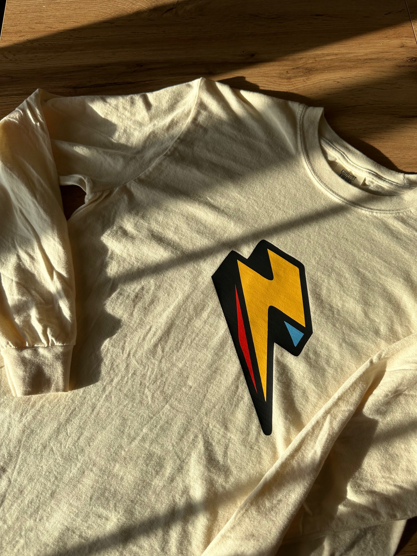 Graffiti Logo - Tan Long Sleeve T-Shirt