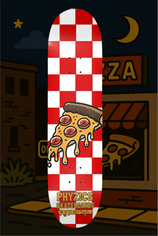“Street Lovers” Pizza Skateboard Deck