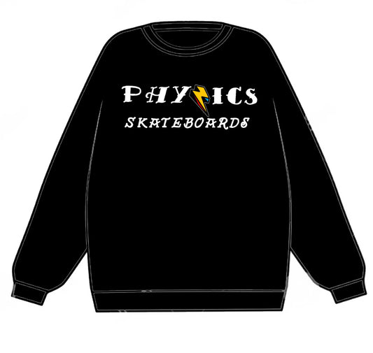 Whiteout Logo - Black Crew Neck Sweatshirt