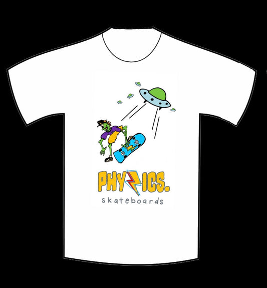 (Youth) Alien Drop In - White Short Sleeve T-Shirt